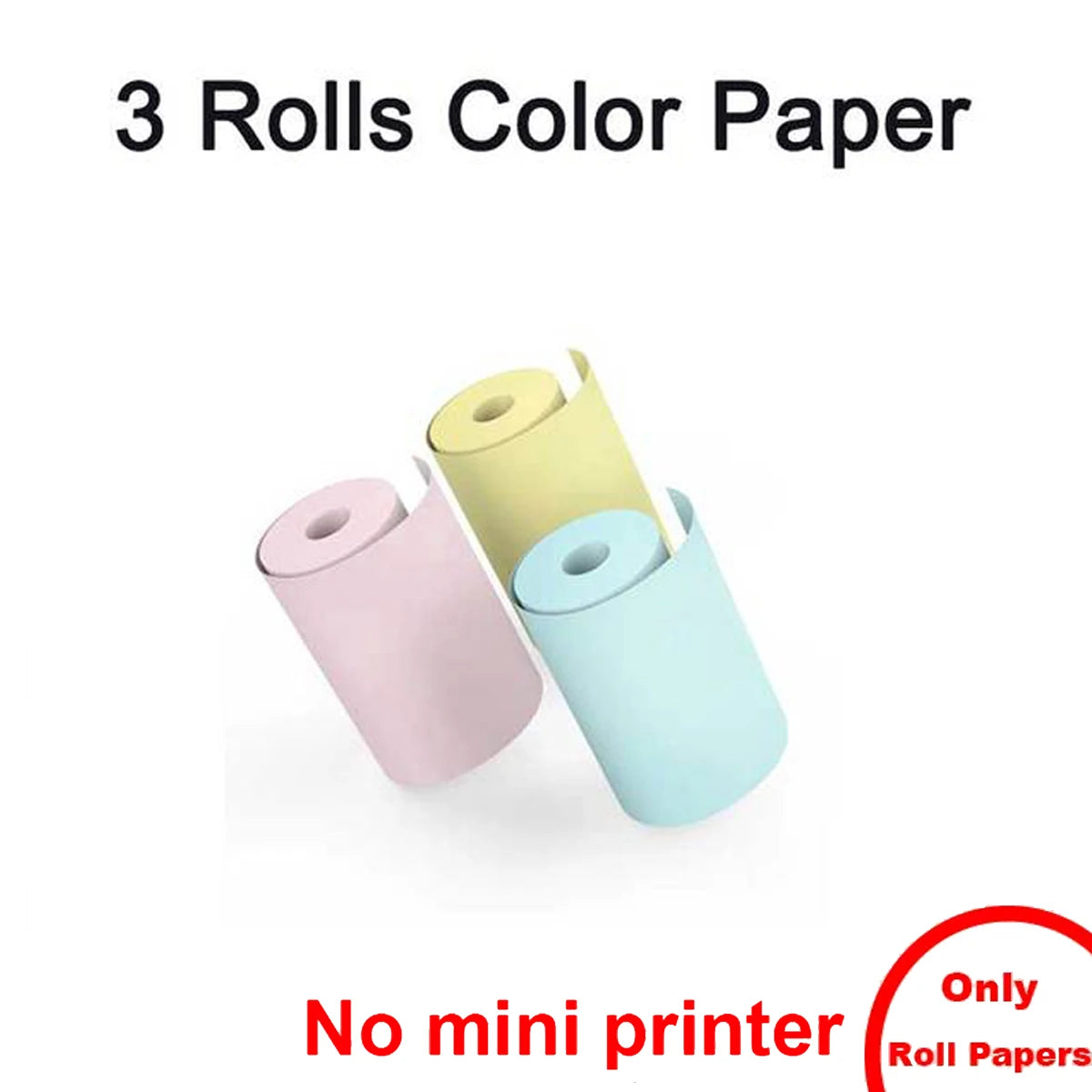 Mini Portabl Printer Inkless Sticker Maker, Free Cut Small Pocket Printer, Portable Thermal Printer for Photo Journal Notes Memo