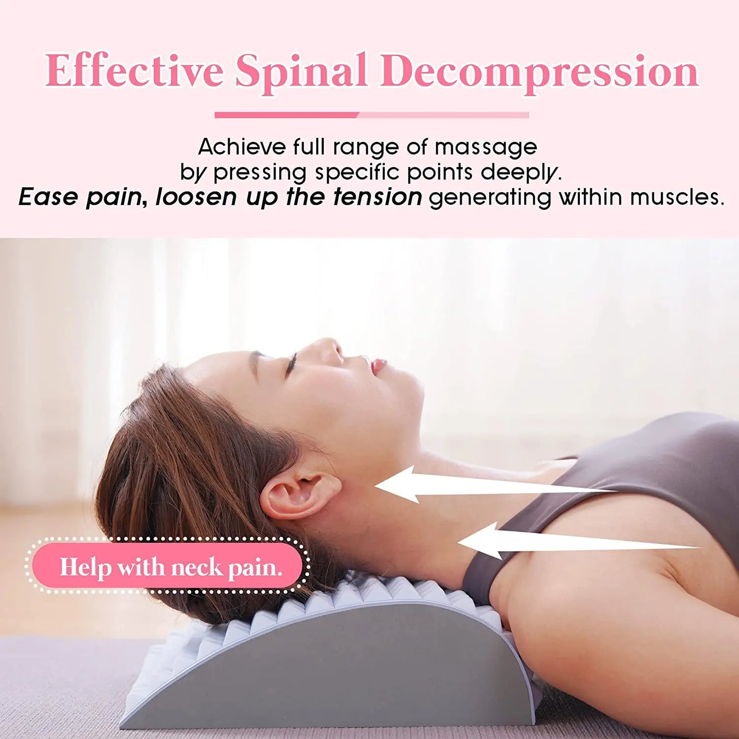 Lower Back Pain Relief Treatment Stretcher Back Stretcher Pillow Chronic Lumbar Support Herniated Disc Posture Corrector Pillow