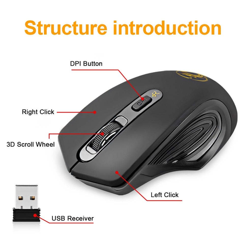 Wireless Maus mit USB