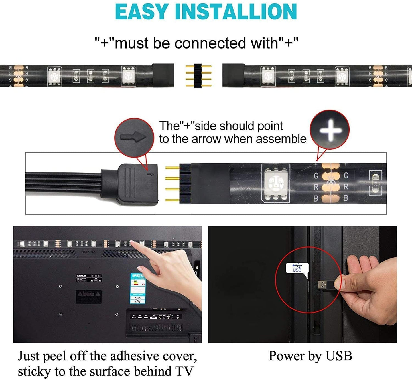 LED Band 1-3m USB/Bluetooth